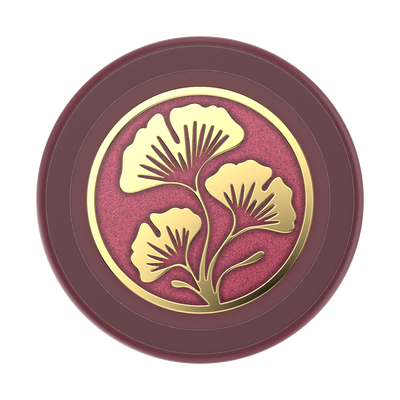 Secondary image for hover Enamel Ginkgo Oxblood &mdash; PopGrip for MagSafe