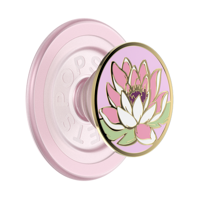 Enamel Water Lily &mdash; PopGrip for MagSafe
