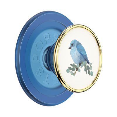 Enamel Blue Bird &mdash; PopGrip for MagSafe