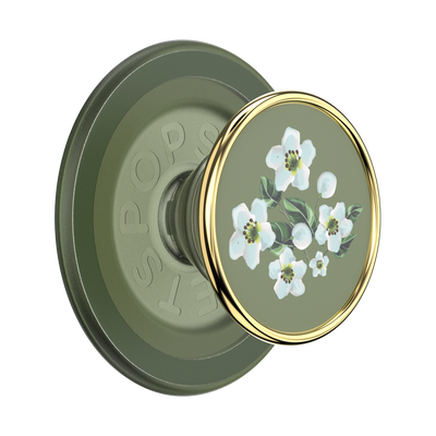 Enamel Floral Relief &mdash; PopGrip for MagSafe