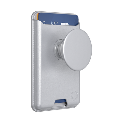 Silver &mdash;  Softgoods PopWallet+ for MagSafe