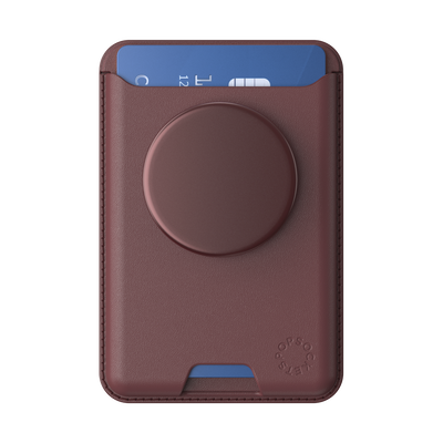 Secondary image for hover Aluminum Oxblood &mdash; Softgoods PopWallet+ for MagSafe