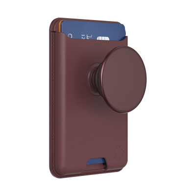 Aluminum Oxblood &mdash; Softgoods PopWallet+ for MagSafe