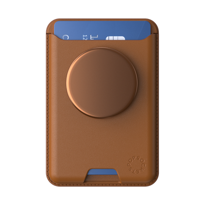 Secondary image for hover Cognac &mdash;  Softgoods PopWallet+ for MagSafe
