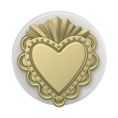 Secondary image for hover PopOut Sacred Heart Gold &mdash; PopGrip for MagSafe