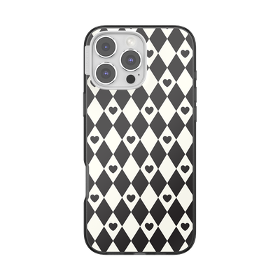 Harlequin Hearts Black &mdash; iPhone 16 Pro Max for MagSafe