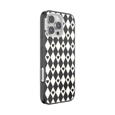 Secondary image for hover Harlequin Hearts Black &mdash; iPhone 16 Pro Max for MagSafe