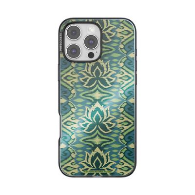Mirror White Lotus Textile &mdash; iPhone 16 Pro Max for MagSafe